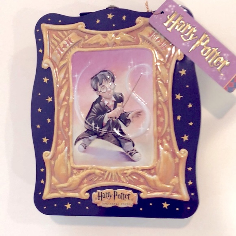 Metal Harry Potter and The Sorcerer's Stone Tin Carry Case - Rare/Vintage - NWT